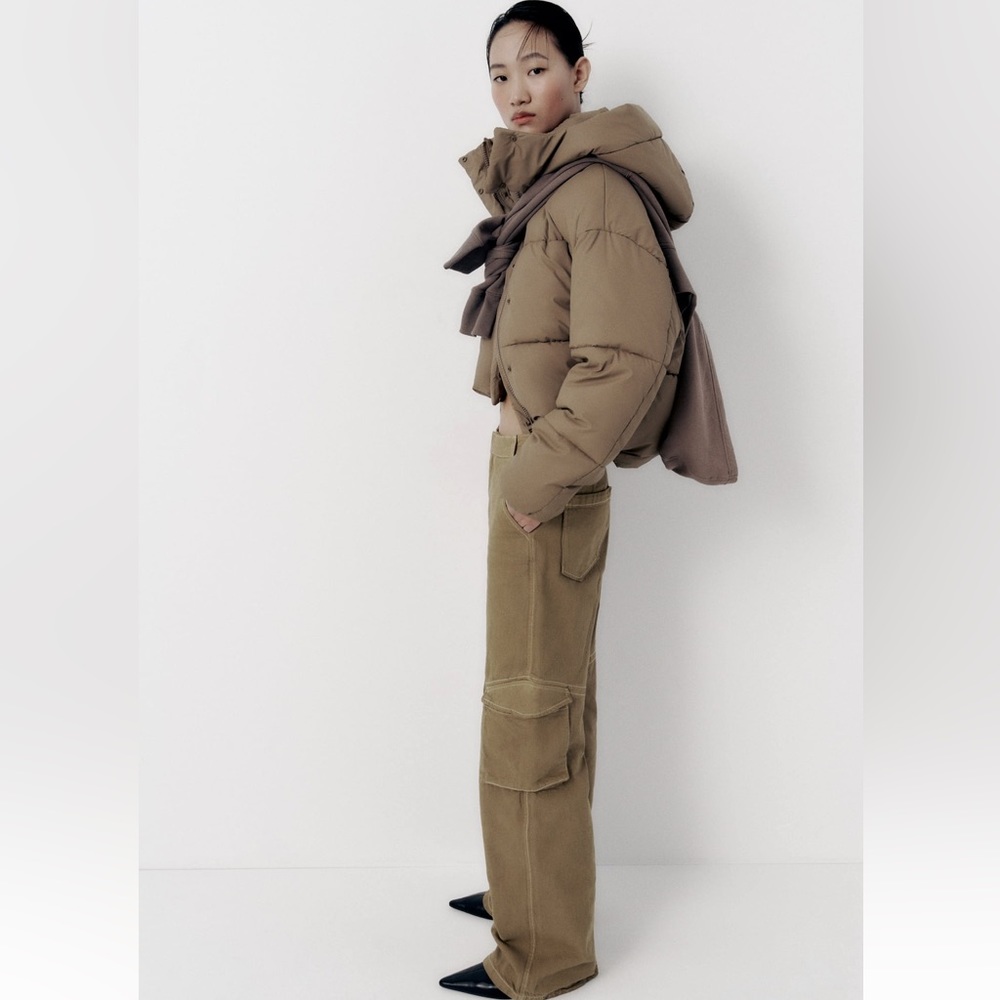 ZARA FULL LENGTH CARGO PANTS - Picture 3 of 14